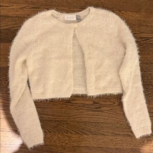 The Children's Place Cream Fuzzy Sweater